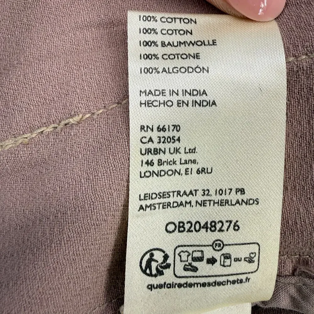 We The Free People Washed Pink Arya Utility Anorak Jacket Womens Sz S